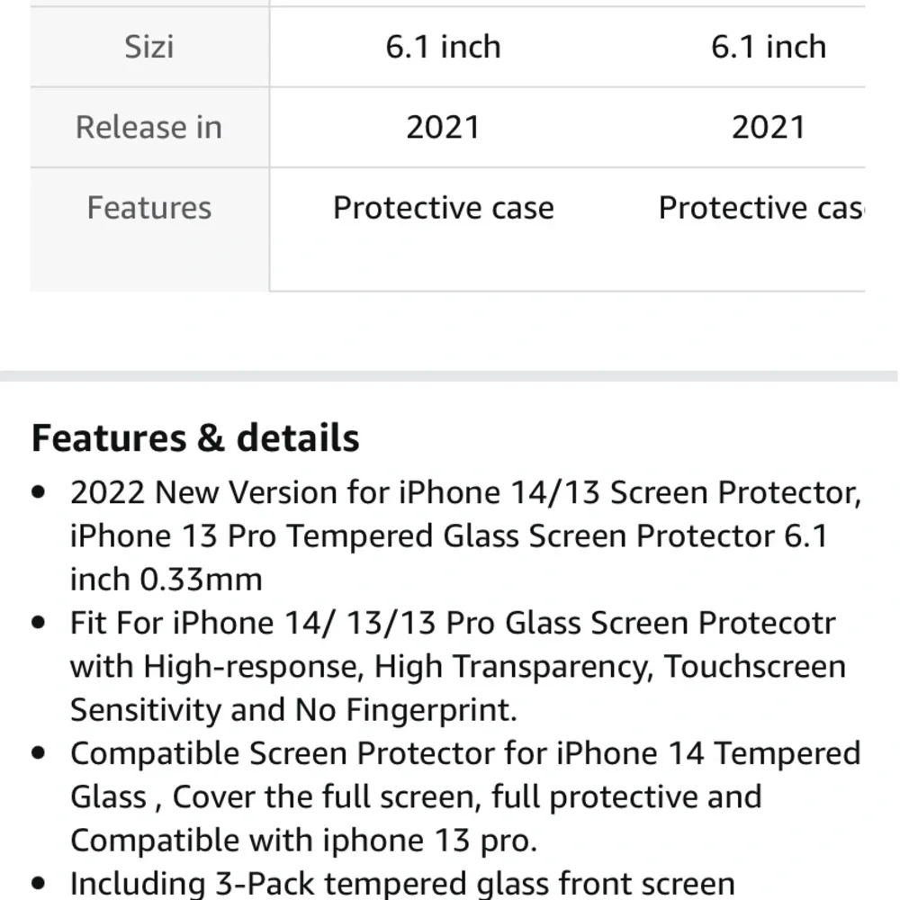 Iphone 14 screen protector